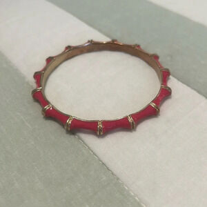 Bangle pink and gold tone